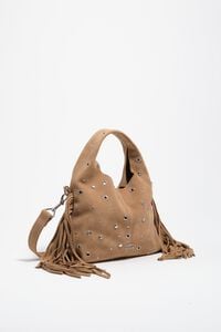 Small Paper handbag in natural suede