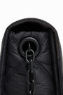 Bolso solapa S nylon acolchado negro Bolso solapa S nylon acolchado negro