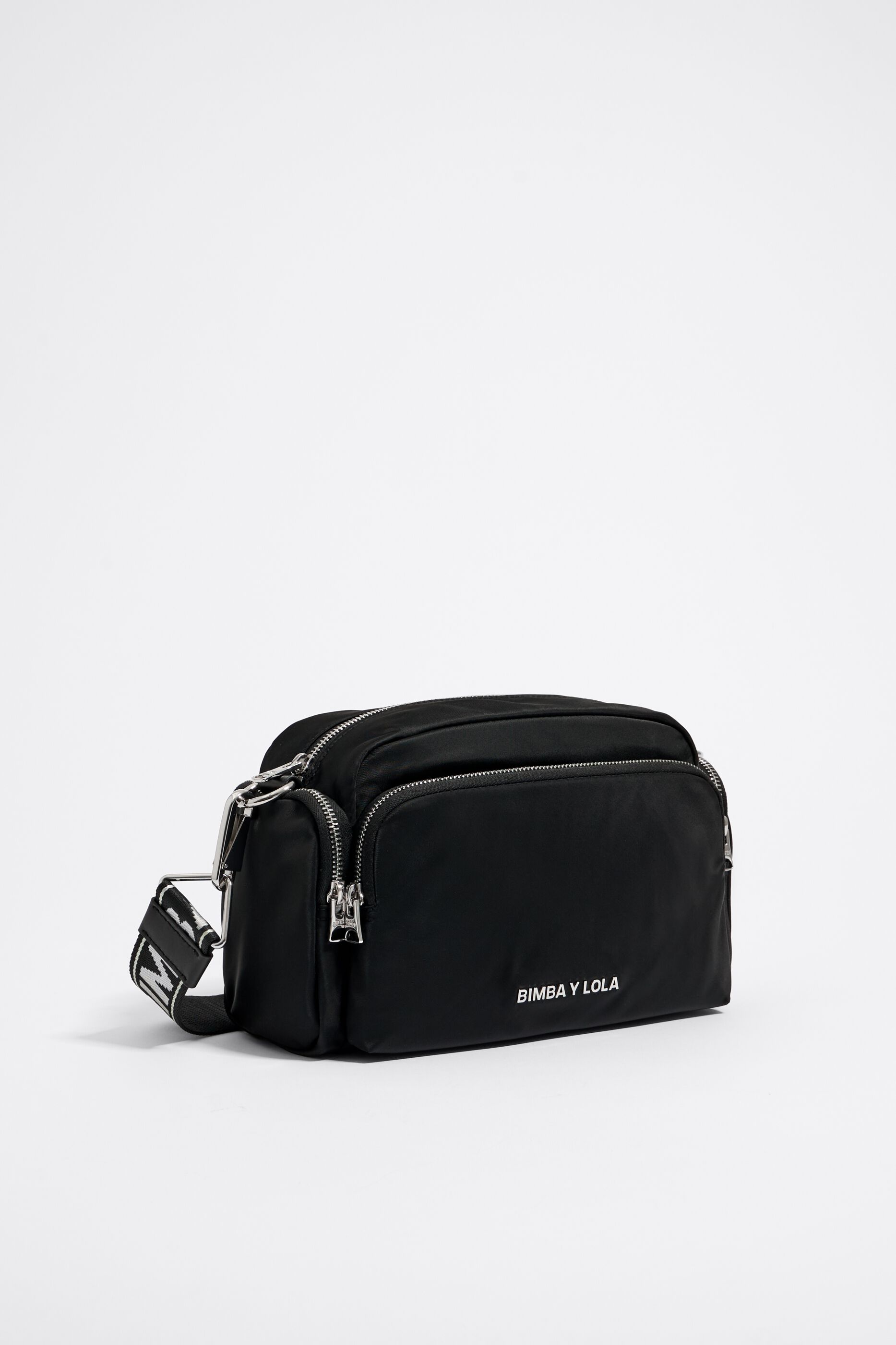 Bolsa bandolera mediana negra
