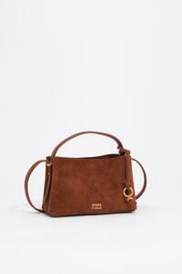 Chestnut leather Chihuahua mini slouch bag