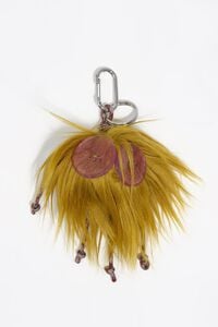 Green fur Rogelia key ring Green fur Rogelia key ring