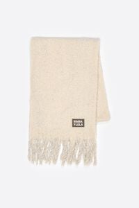 Bufanda cepillada lúrex marfil