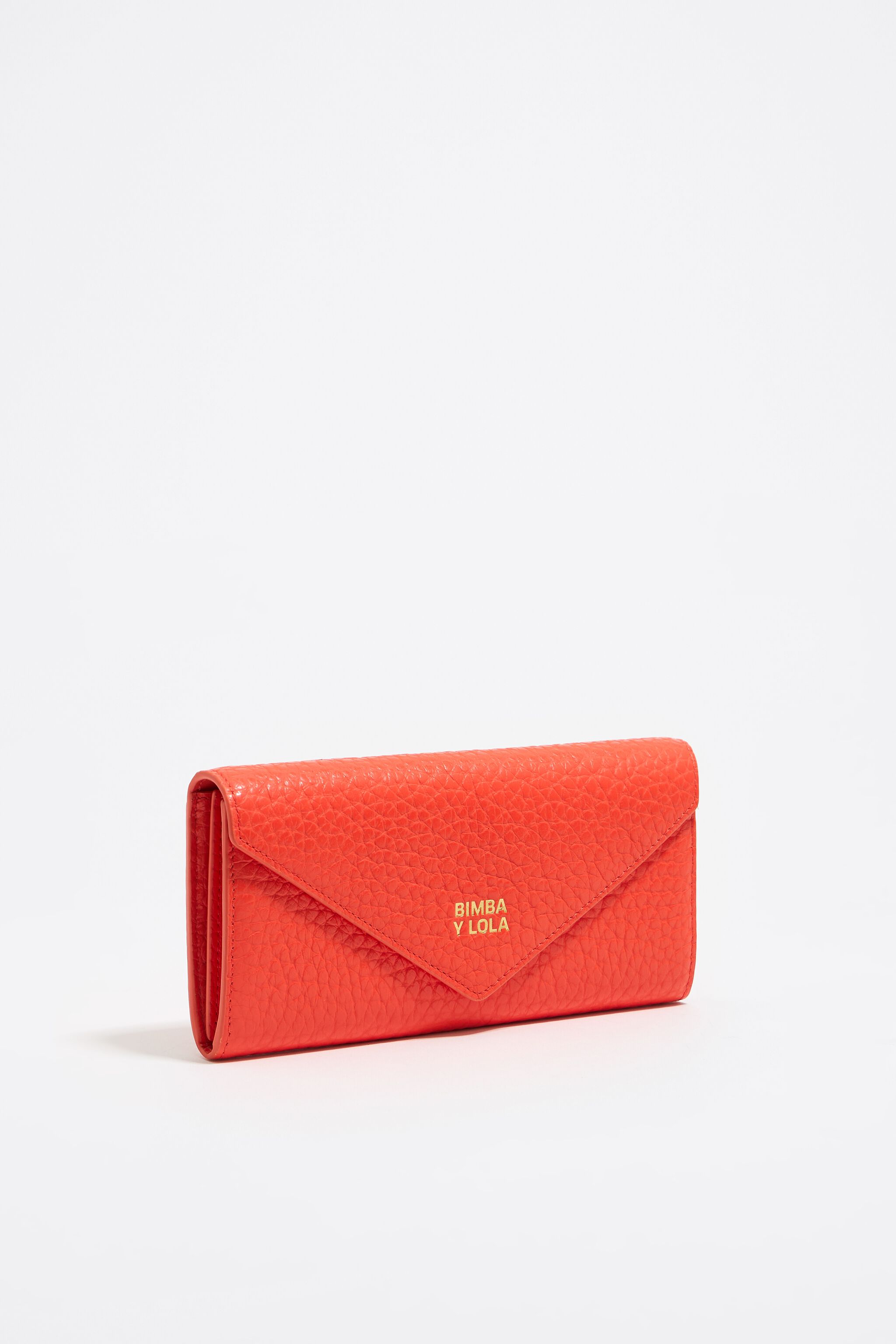 ◎BIMBA Y LOLA◎ Leather Red Quilted Card Wallet B246AIV010R Red leather wallet