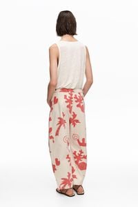 BARREL - Pantal&oacute;n denim cintura ajustable Sand Red