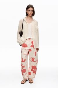 BARREL - Pantal&oacute;n denim cintura ajustable Sand Red