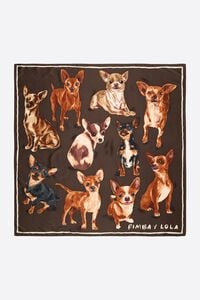 Pa&ntilde;uelo chihuahuas caf&eacute;