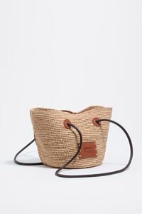 Bolsa capazo mediano rafia natural