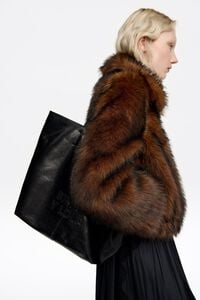 Bolsa shopper grande piel negra Bolsa shopper grande piel negra