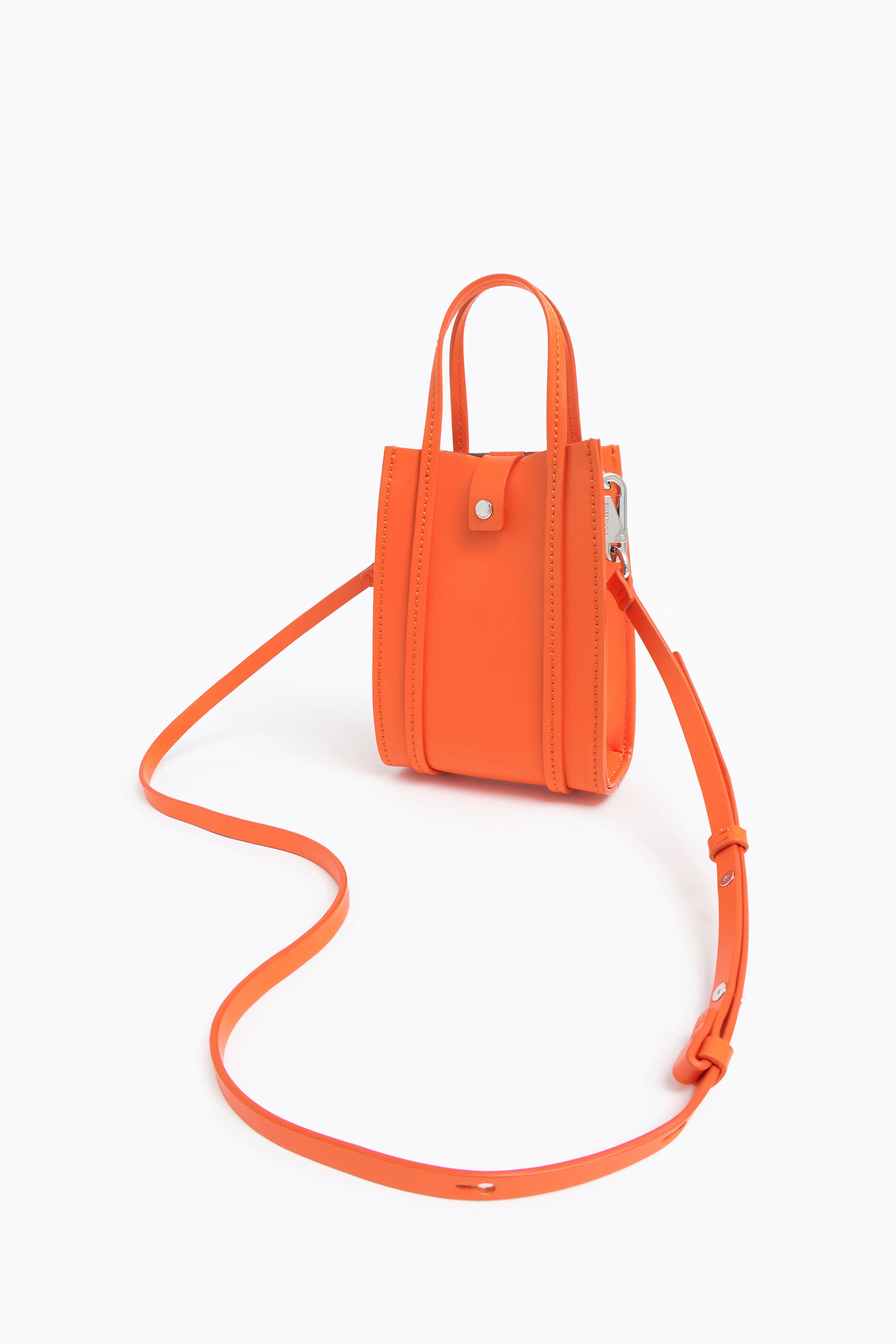 Minibolso tote naranja