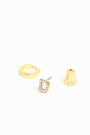 Mini hoop earrings with the letter D Mini hoop earrings with the letter D