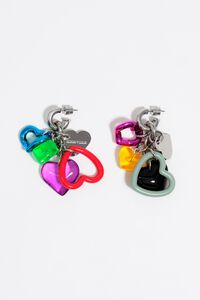 Multicolor hearts earrings