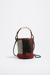 Bolsa de hombro patchwork rojo