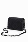 Bolso solapa S nylon acolchado negro Bolso solapa S nylon acolchado negro