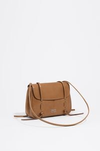 Bolsa mini de solapa piel miel