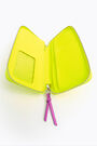 Neon yellow croc book wallet Neon yellow croc book wallet