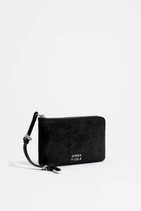 Monedero peque&ntilde;o piel negro