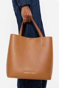 Large honey leather Chihuahua bag