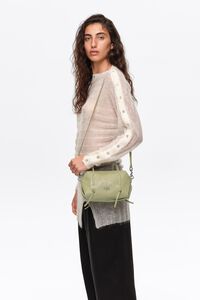 Mini pastel green leather Lolita bag