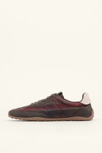 Tenis 13 29 de gamuza y tejido cuadros