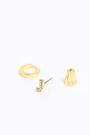 Mini hoop earrings with the letter J Mini hoop earrings with the letter J