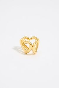 Gold hearts scarf ring Gold hearts scarf ring