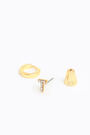 Pendientes mini aro y letra T Pendientes mini aro y letra T