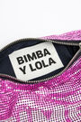 Bolso cilíndrico malla fucsia Bolso cilíndrico malla fucsia