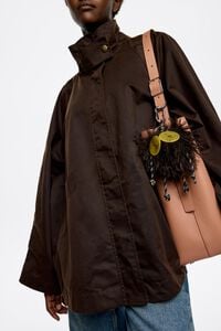 Brown fur Consuelo key ring Brown fur Consuelo key ring