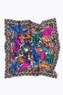 Orange floral collage scarf Orange floral collage scarf