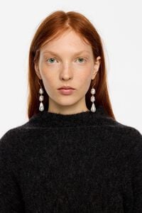 Aretes perlas dorados