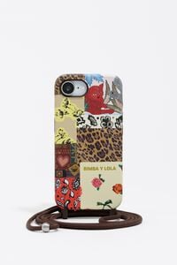 Funda rígida iPhone 16e patchwork con cabo