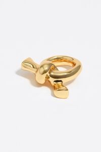 Gold knot scarf ring Gold knot scarf ring