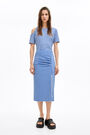 Falda midi vichy azul Falda midi vichy azul