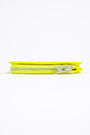 Monedero rectangular croco amarillo neón Monedero rectangular croco amarillo neón