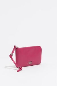 Monedero peque&ntilde;o piel fucsia