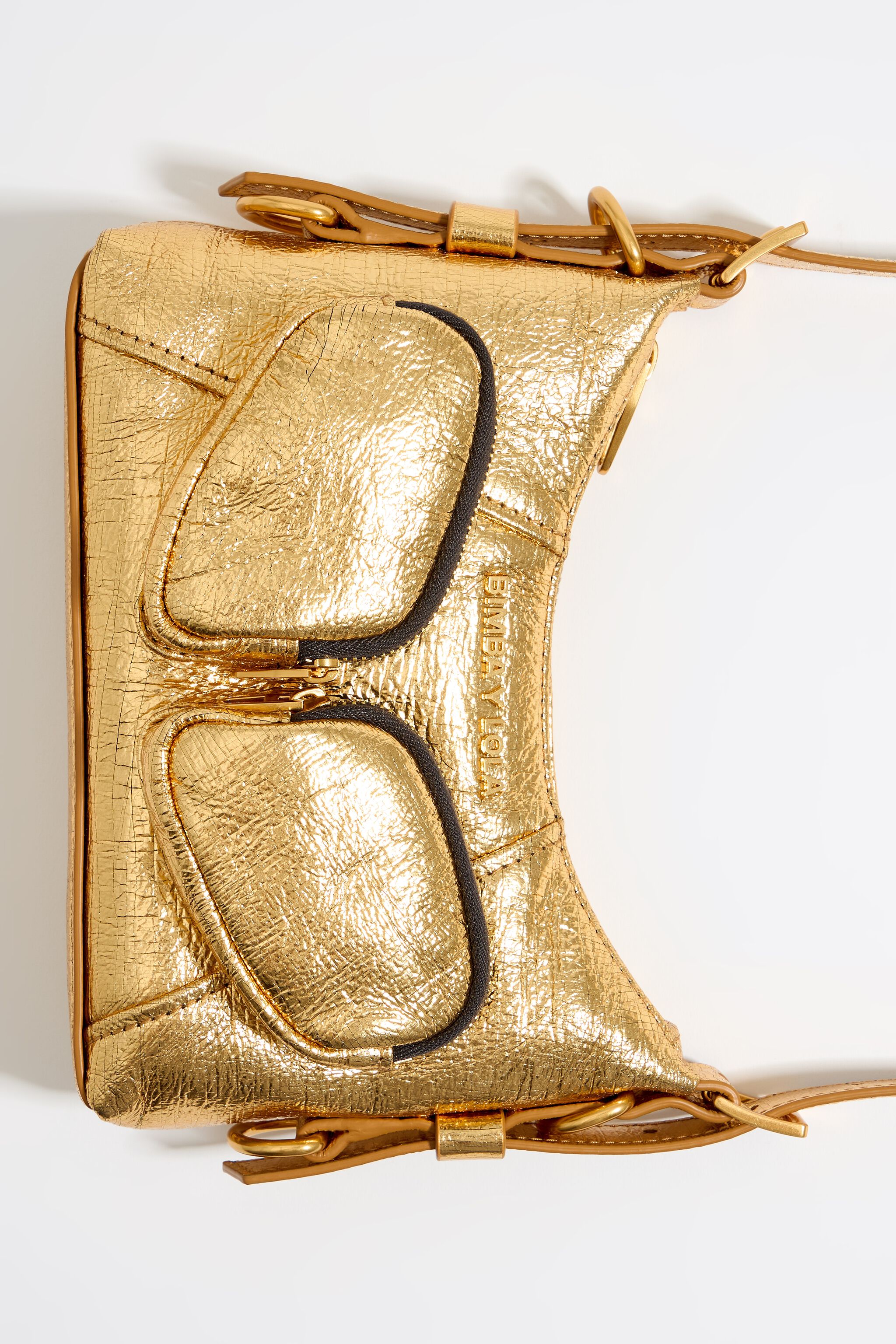 Gold leather clutch hot sale