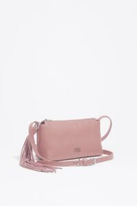 Bolsa bandolera mini piel rosa claro