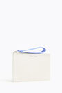 White leather flat make-up case White leather flat make-up case