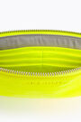 Neon yellow croc flat make-up case Neon yellow croc flat make-up case