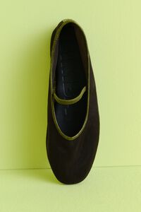 Dark green mesh ballerina